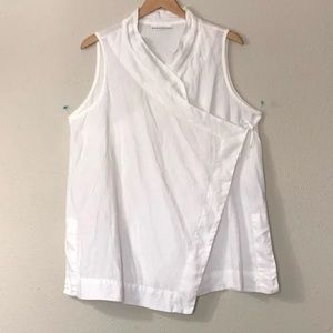 Bryn Walker Linen Zen Wrap Vest Chic and Modern XL XLNT